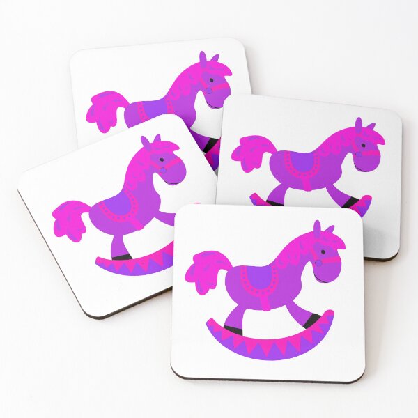 Item preview, Pink Rocking Horse fun horsey design designed and sold by luvvvvvit.