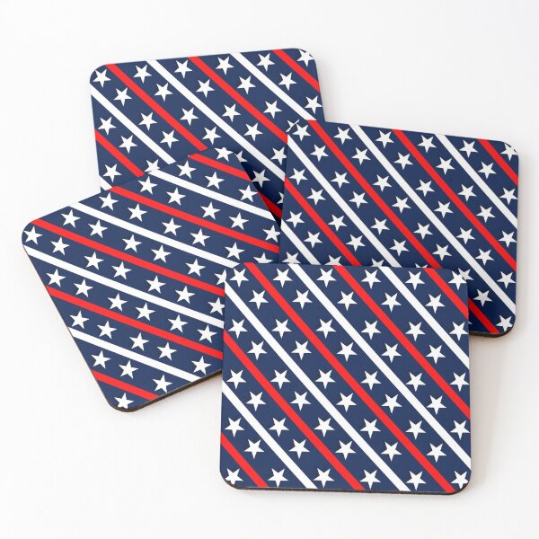 Item preview, Patriotic red white blue stars pattern 4th of July  designed and sold by Belhbib Art ⭐⭐⭐⭐⭐.