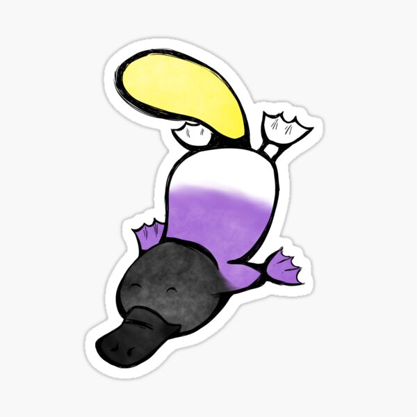 Item preview, Nonbinary Platypus designed and sold by aymzie94.
