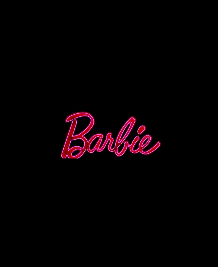 Barbie Logo Rosa Neon' Adesivo