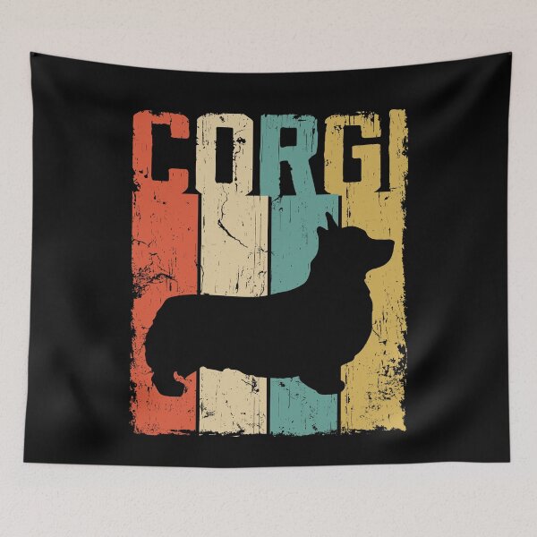 Item preview, Corgi Dog Vintage Retro Style designed and sold by rafaeltto.