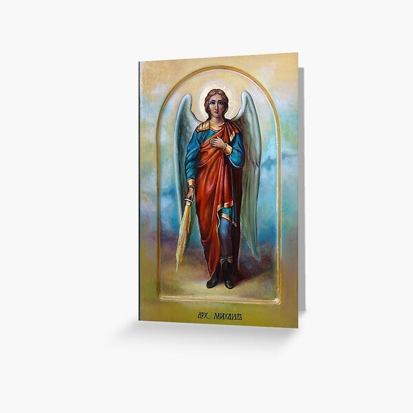 Item preview, Archangel Michael orthodox icon designed and sold by Lala Lotos.