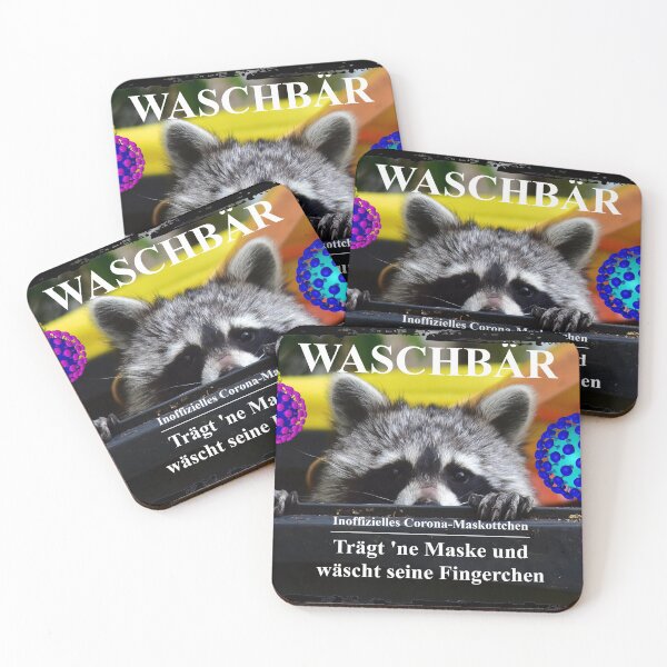 Item preview, The raccoon ... wears a mask and washes his fingers designed and sold by Glineur.