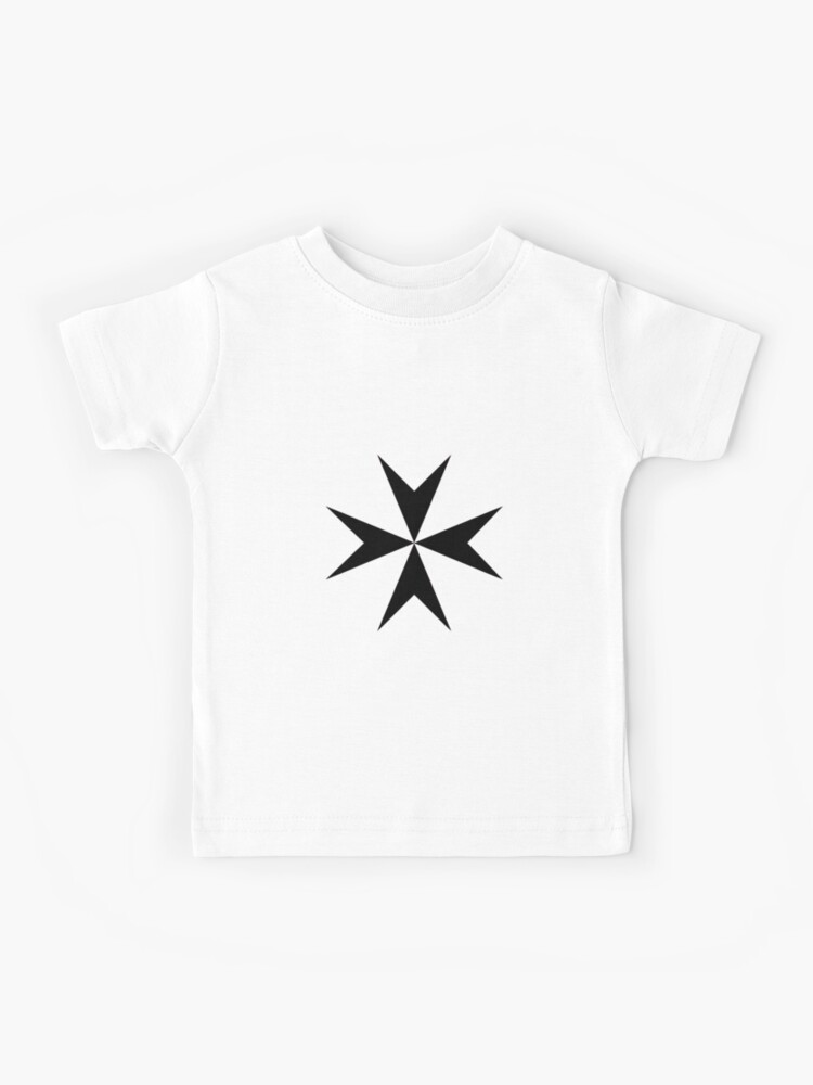 Maltese Cross Croix De Malte Maltese Cross Color Couleur Kids T Shirt By Joannfineart Redbubble