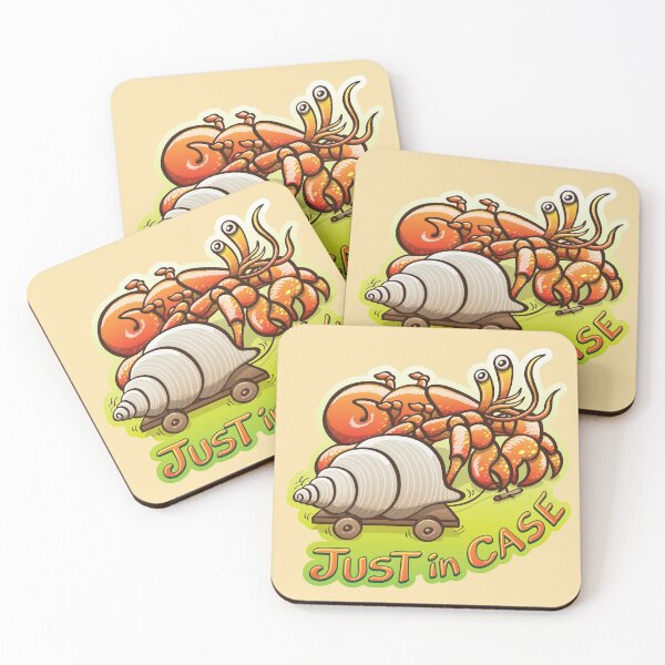 Item preview, Wary hermit crab going out of its shell but not too far away, just in case designed and sold by Zoo-co.