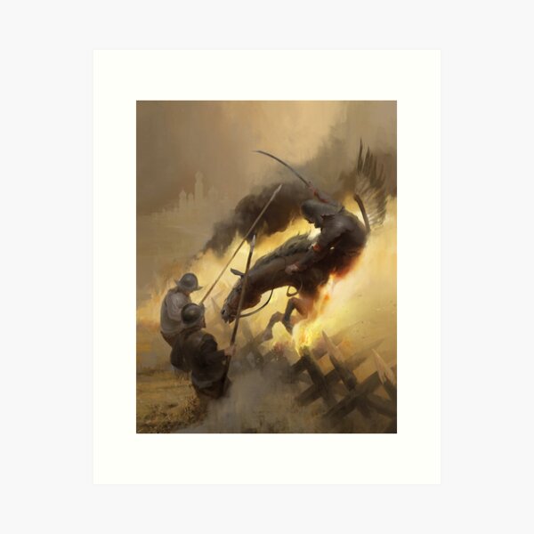 Polish Hussar in the Battle of Kłuszyn Art Print