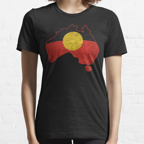 #3 Distressed Aboriginal Flag Essential T-Shirt