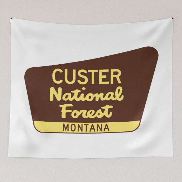 Item preview, Custer National Forest Montana Sign designed and sold by DESTINATIONS DECAL.