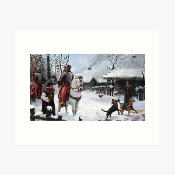 Polish Hussars Going to War Art Print
