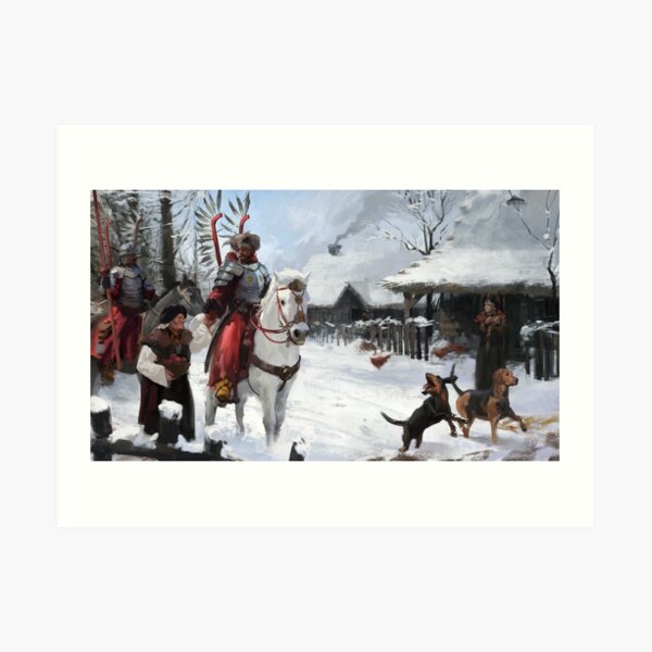 Polish Hussars Going to War Art Print