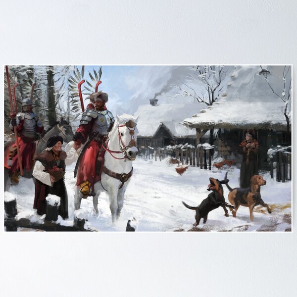 Polish Hussars Going to War Poster