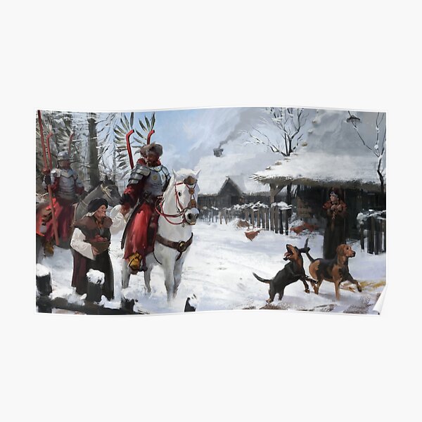 Polish Hussars Going to War Poster