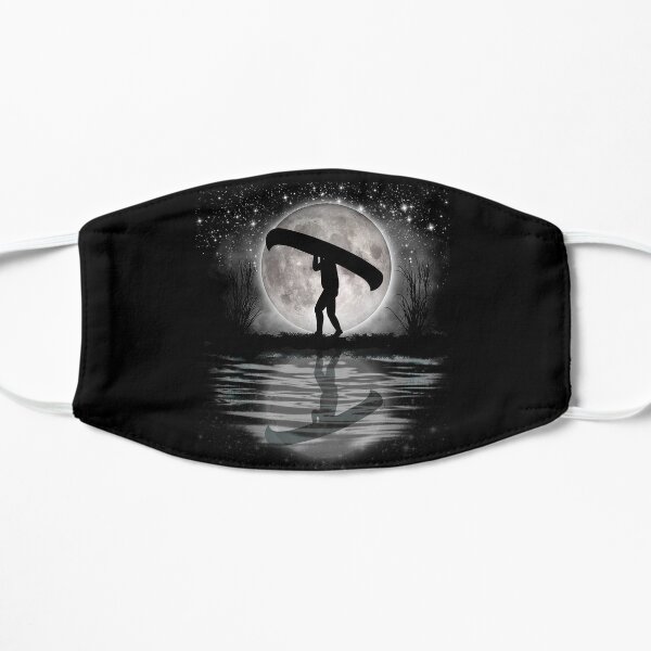 Great outdoors Canoeing Adventure Full Moon at Lake Mask