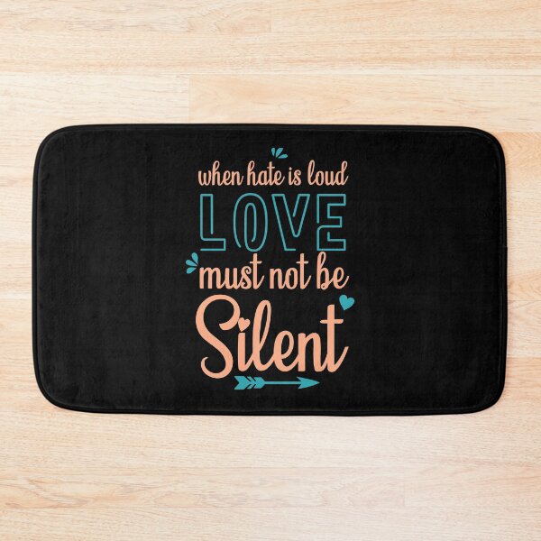Item preview, When Hate is Loud Love Must Not Be Silent designed and sold by ELmezz.