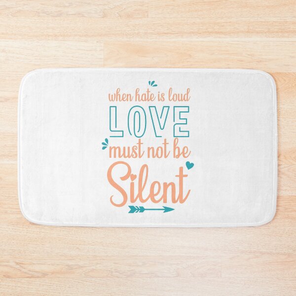 Item preview, When Hate is Loud Love Must Not Be Silent designed and sold by ELmezz.