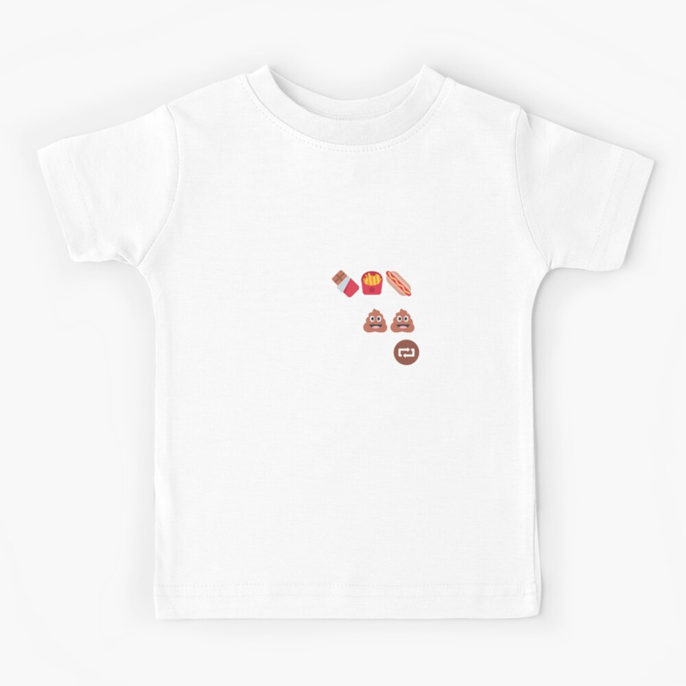 Eat Poop Repeat Kids T Shirt By Anxirose Redbubble - galaxy poop emoji t shirt roblox