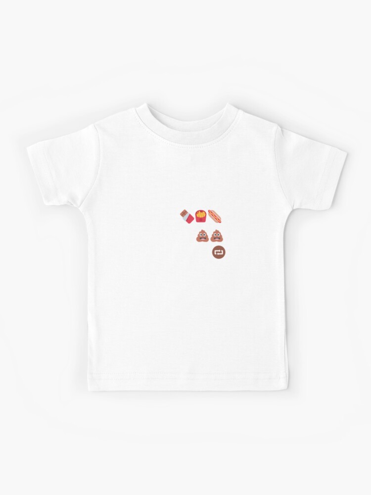 Eat Poop Repeat Kids T Shirt By Anxirose Redbubble - eat shit shirt roblox