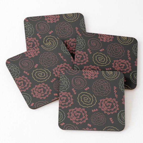 Item preview, Colorful floral flower line pattern designed and sold by Illutino.