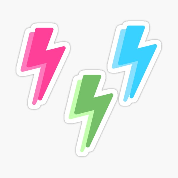 Item preview, Lightning Bolt sticker pack designed and sold by sun-kiss.