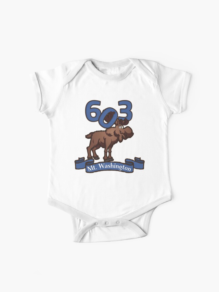 Mount Washington Nh 603 Moose Baby One Piece By Designsbycollin Redbubble