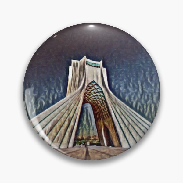 Item preview, Iran Azadi Tower Artistic Illustration Relief Style designed and sold by D4li98.