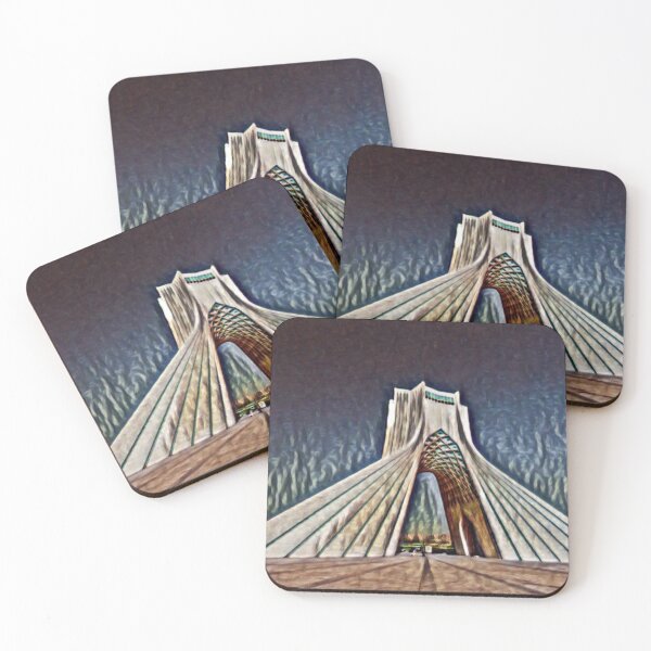 Item preview, Iran Azadi Tower Artistic Illustration Relief Style designed and sold by D4li98.