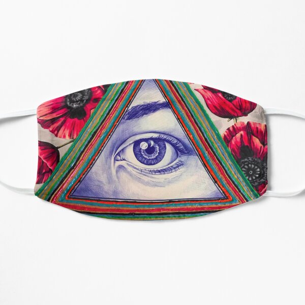 Mystic Eye with Red Poppies Mask