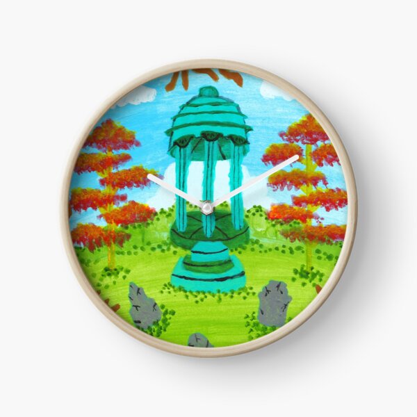 Colorful Graveyard Clock