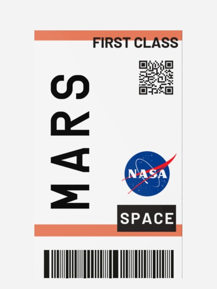 Best Seller - Mars plane ticket nasa by zaklawson24
