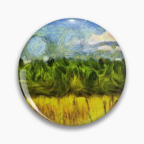 Item preview, Wheatfield Under Thunderclouds designed and sold by FOLK ART FUSION by heidiannemorris.