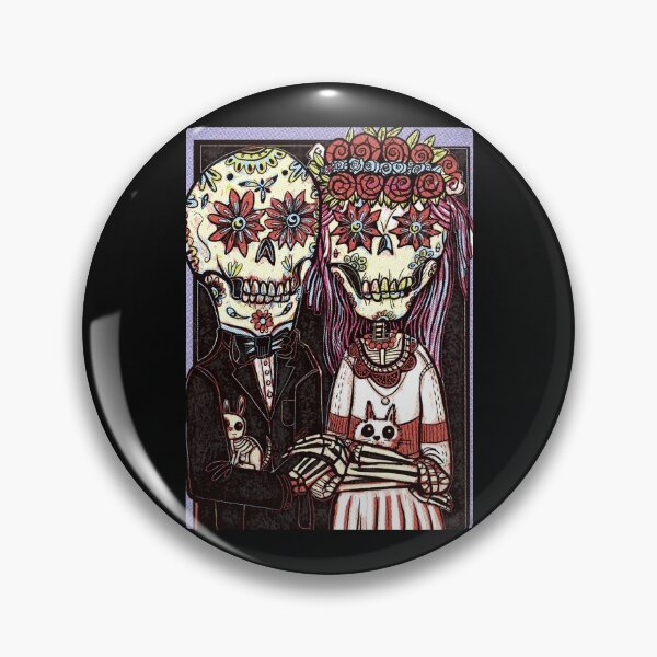 Item preview, day Of the dead wedding  designed and sold by Gammaraybots.