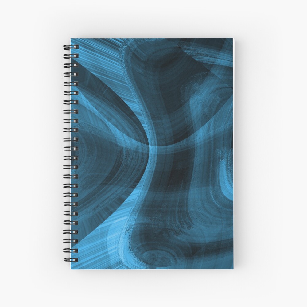 Bluish Black Hole Spiral Notebook