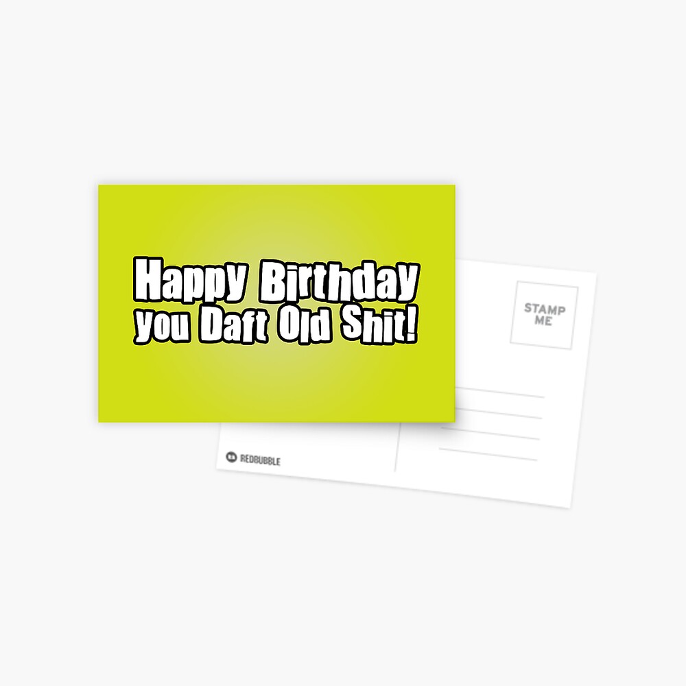 Happy Birthday Dafty Postcard