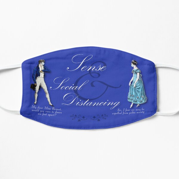 Pride and Prejudice Social Distancing funny face mask Mask