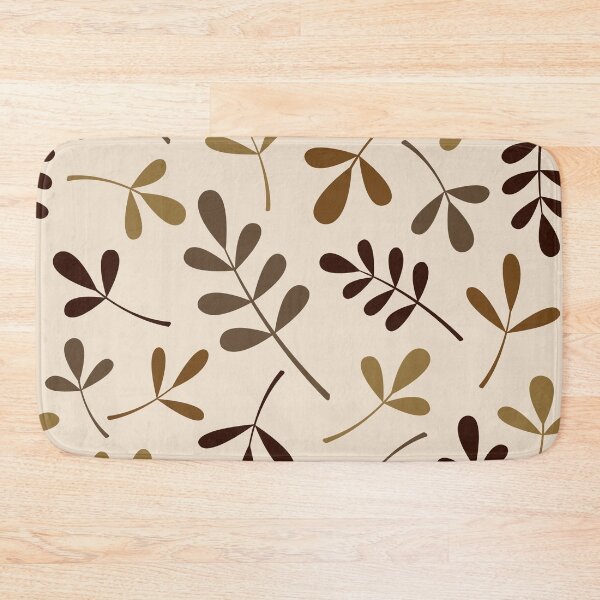 Item preview, Assorted Leaf Silhouettes Gold Browns Cream designed and sold by NataliePaskell.