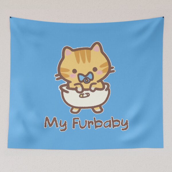 Item preview, Furbaby in Diapers - Ginger Tabby Boy designed and sold by LilFurKids.
