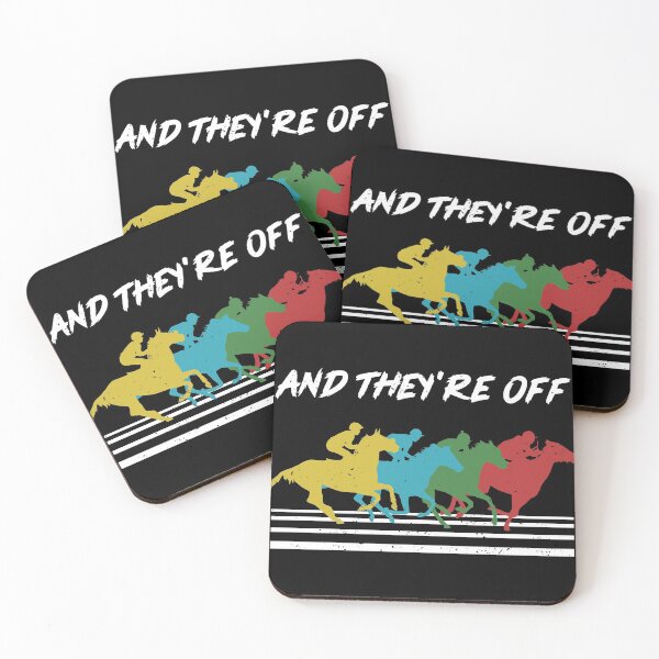 Item preview, And They're Off Horse Racing Gift Design Idea Horses print designed and sold by Lisbob.