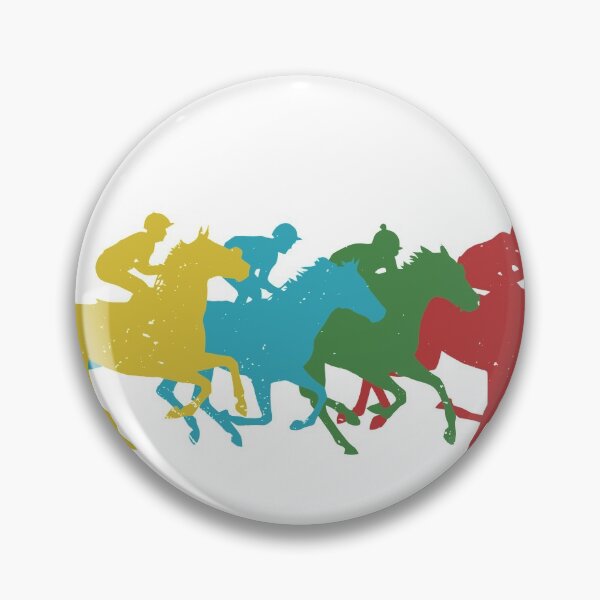 Item preview, And They're Off Horse Racing Gift Design Idea Horses print designed and sold by Lisbob.