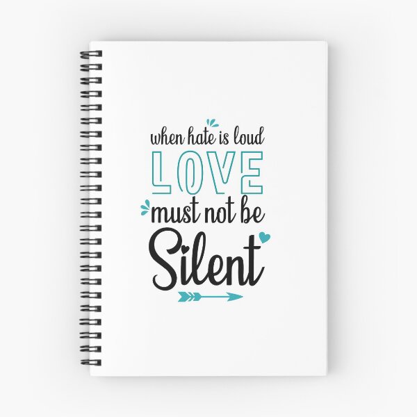 Item preview, When Hate is Loud Love Must Not Be Silent designed and sold by ELmezz.
