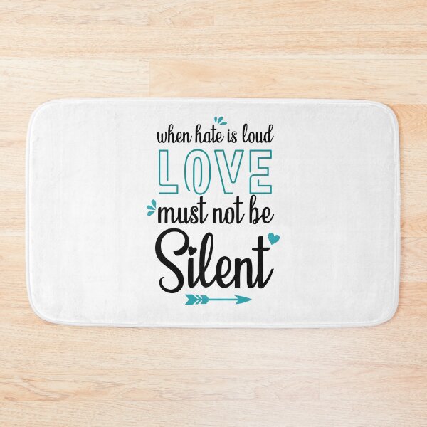 Item preview, When Hate is Loud Love Must Not Be Silent designed and sold by ELmezz.