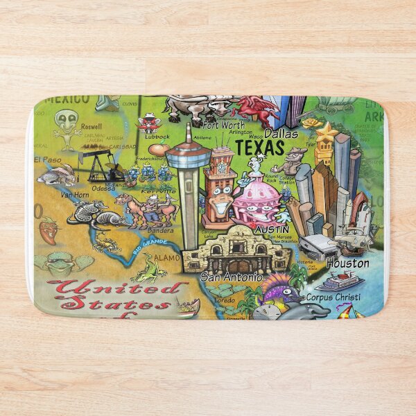 Item preview, Texas Fun Map designed and sold by Kevin Middleton.