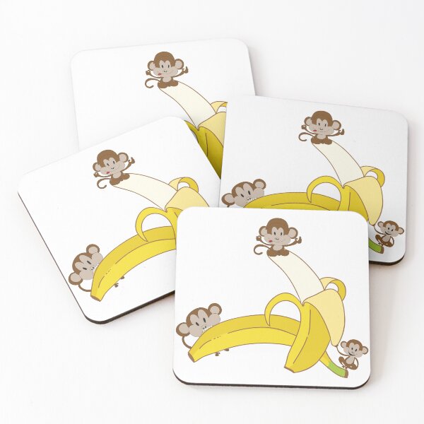 Item preview, Monkeys eating banana designed and sold by MaLe87creative.