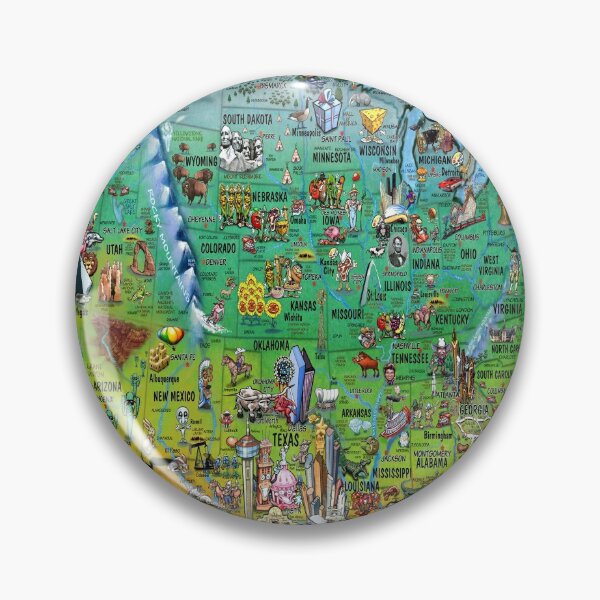 Item preview, USA Fun Map designed and sold by Kevin Middleton.