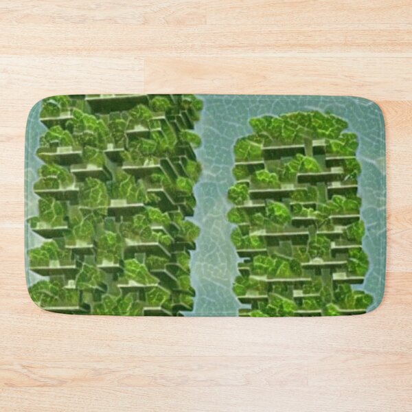 Item preview, Italy Bosco Verticale Artistic Illustration Green Leaf Style designed and sold by D4li98.
