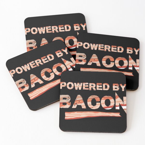 Item preview, Love Bacon Powered By Bacon Gift Design Idea Fun Gift graphic designed and sold by Lisbob.