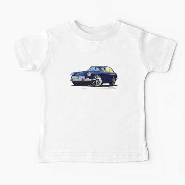 MG B GT Dark Blue Baby T-Shirt