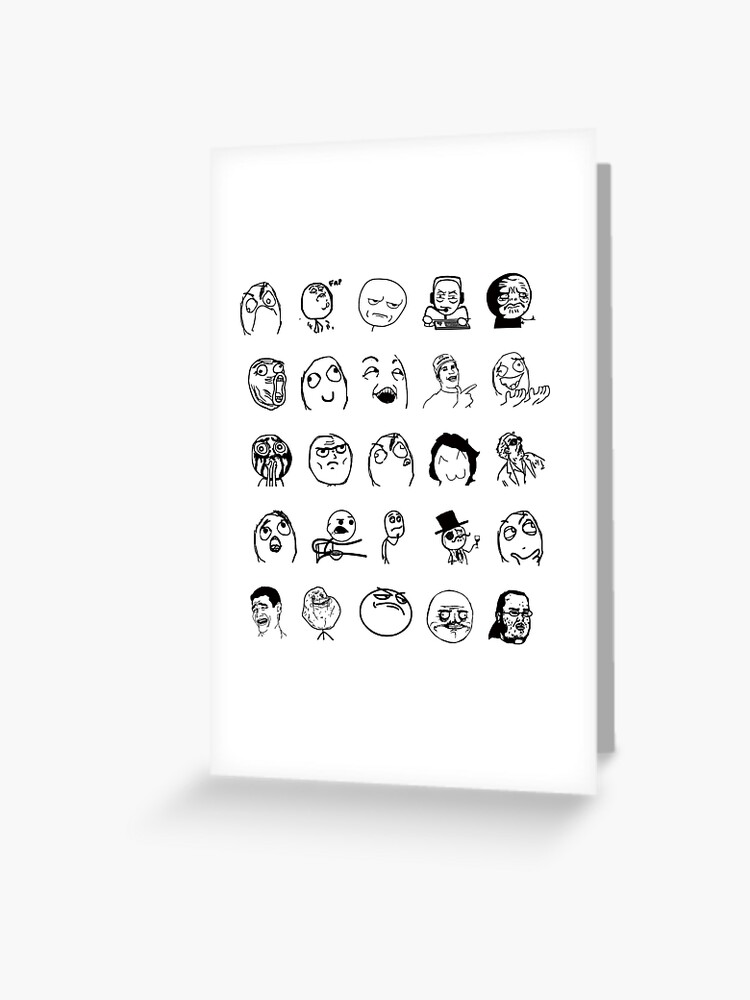 Meme Collection  Greeting Card for Sale by Winkham