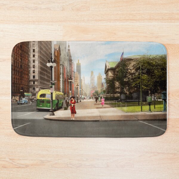 Item preview, City - Chicago IL - The Magnificent Mile 1940 designed and sold by Mike Savad Photography.