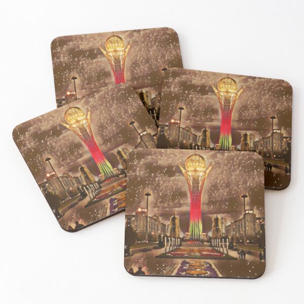 Item preview, Kazakhstan Bayterek Tower Artistic Illustration Sparkle Style designed and sold by D4li98.