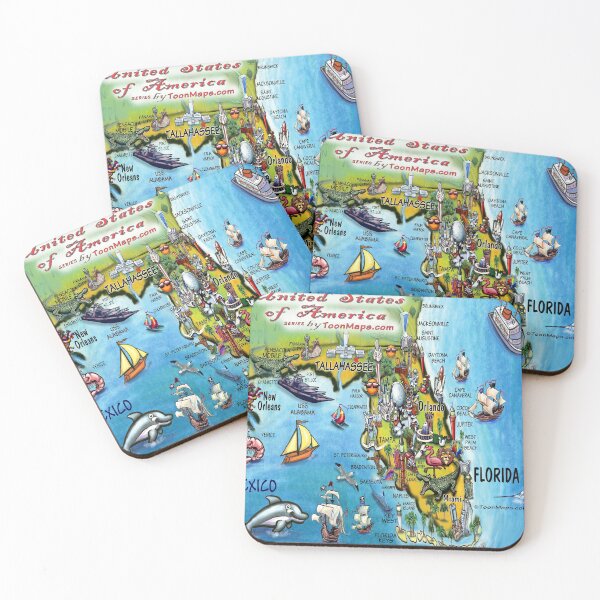 Item preview, Florida Fun Map designed and sold by Kevin Middleton.